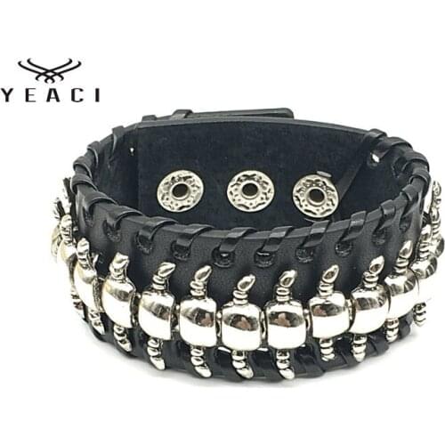 1Pcs New Fashion Hip Hop Rock Leather Bracelet Punk Exaggerated Scorpion Bracelet For Men S-130