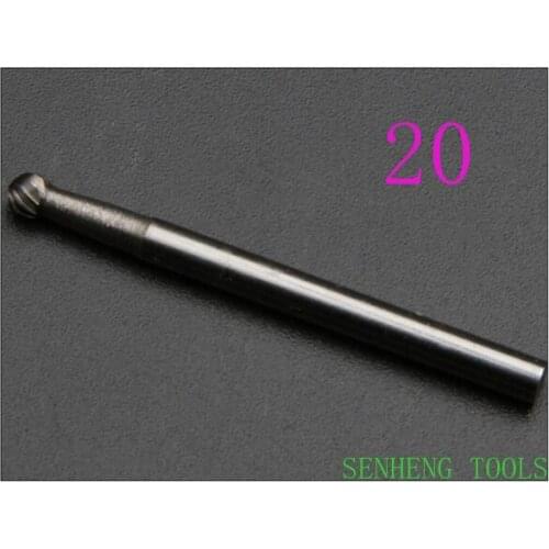 1piece 20# 3x3mm Tungsten carbide rotary burrs grinding head wheel for metal cutters