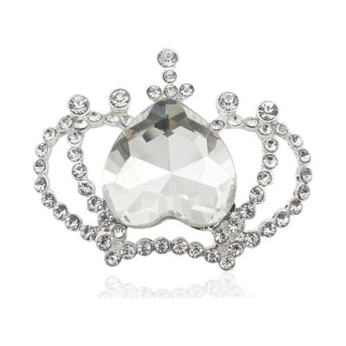 5 pieces of peach heart crystal crown pendant jewelry handmade diy material package DIY alloy jewelry accessories