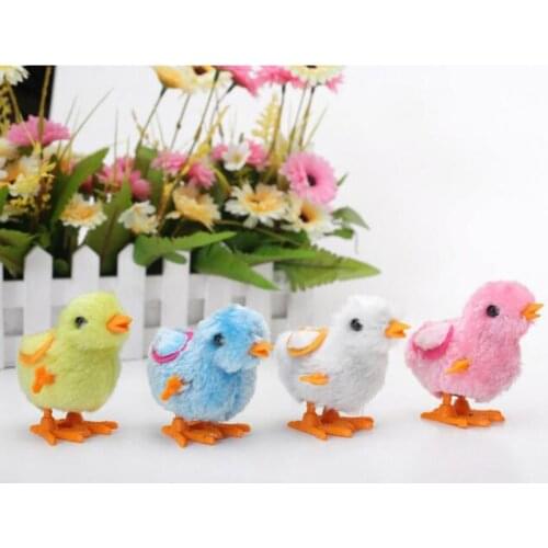 Kids Classic Tin Wind Up Toys Stuffed Chicken Chain Clockwork Chick Chicken Gifts For Kids Boys Girls Randomly Educational Toys