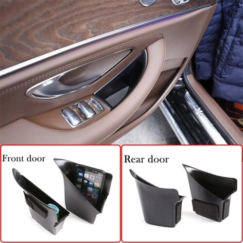 For Mercedes Benz E-Class W213 2016-2020 Car Front Rear Door Handrail Sort Out Storage Box Auto Interior Accessories
