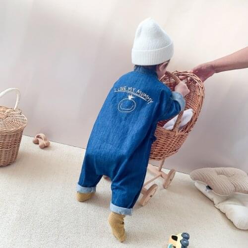 Denim Baby Clothes Boys Girls Rompers Long Sleeve Denim Romper Kids Casual Jumpsuit Toddler Girl Clothes Baby Spring Outfits