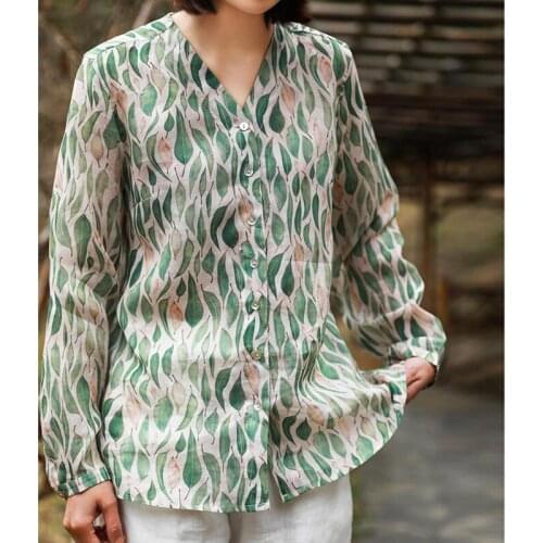 Блузки с принтом Fairynatural China At AliExpress