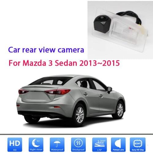 HD CCD Rearview Back Camera For Mazda 3 Sedan 2013 2014 2015 Car Reverse Backup Parking Camera Night Vision WaterProof