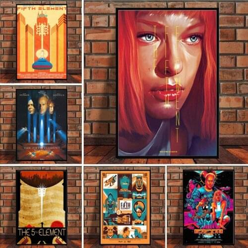 Classic Sci-Fi Movie The Fifth Element Poster and Prints Art Paintings Canvas Paintings Wall Pictures Home Decor Cuadros