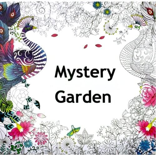 Mystery Garden Antistress Adult Coloring Books For Adults Livre Cloriage Kids Art Book