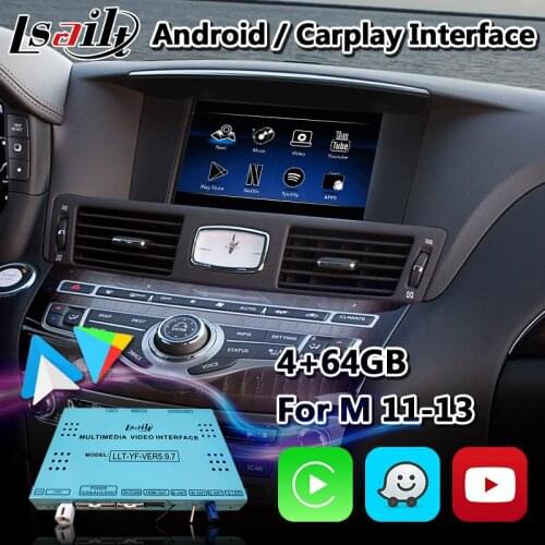 Lsailt Android Multimedia Video Interface for Infiniti M37 M25 Y51 2010-2013 Model GPS Navigation Auto Wireless Carplay
