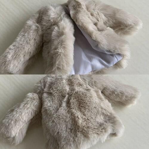 1/6 Scale Furry Coat Plush Coat Outfit Clothes Model For 12" Female Action Figure Body