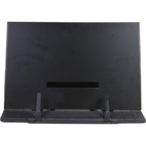 Portable Book Stand Frame Reading Desk Holder with 7 Tilt Adjustable Grooves,Black