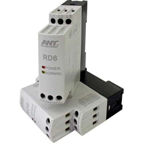 High low voltage production relay, ANT electronic 3 phase voltage monitoring protective relay RD6
