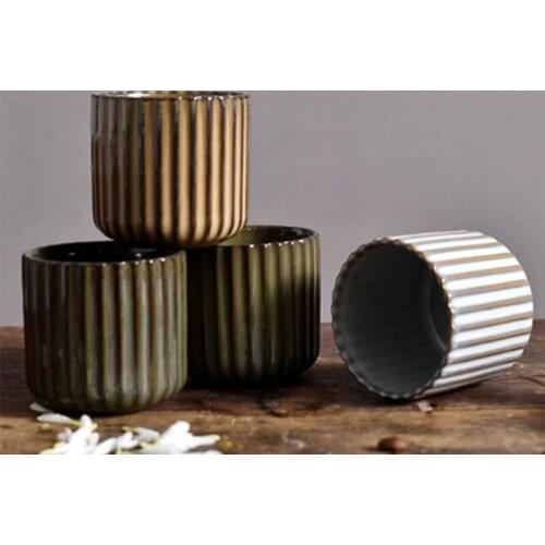 Retro Tea Cup Creative Japanese Ceramic Coffee Mug 180ml Ceramic Teacup Kiln Porcelain Water Bowl