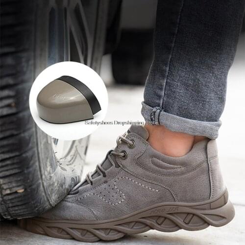New design rubber sole safety shoes anti-scald steel toe puncture proof work sneakers male welder shoes man boot protective shoe