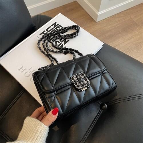 Luxury Women Sling Chain Crossbody Bags Messenger Satchel Designer Leather Korean Version Fashion Casual Shoulder Handbag