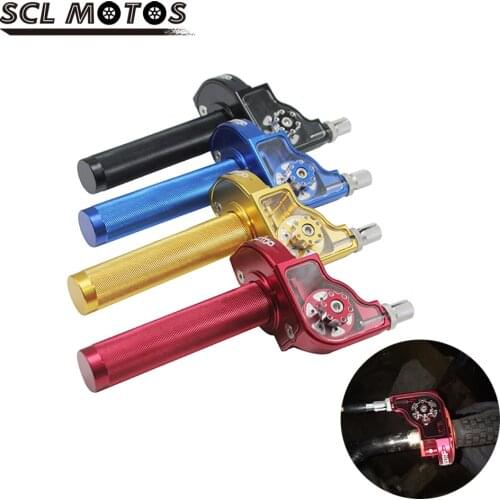 SCL MOTOS CNC Aluminum 22mm Motorcycle Quick Twister Gas Throttle Grip Throttle Knob For Kayo Bse Apollo Honda KTM ATV Dirt Pit