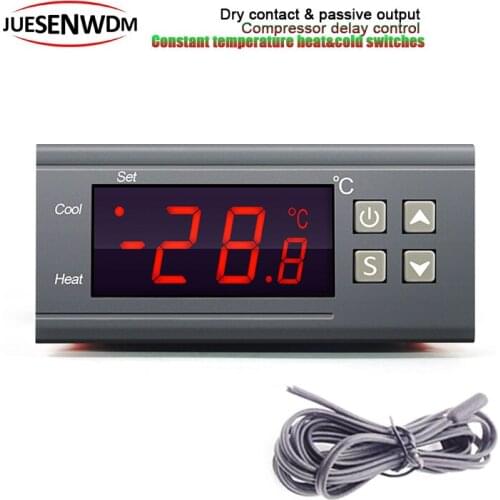 Waterproof IP68 sensor breeding reptile thermostatic controller for hot and cold dry contact 10A
