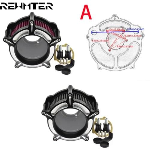 Motorcycle Air Cleaner Intake System Filter Billet Red/Gray Aluminum For Harley XL Sportster 1991-2015 2016 2017