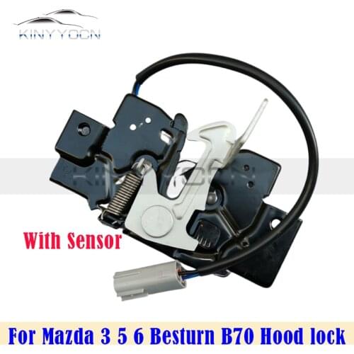 For Mazda 3 5 6 Mazda3 Mazda5 Mazda6 Ruiyi Besturn B70 Hood lock With sensor Bonnet safety catch locker