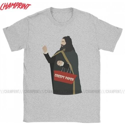 Creepy Paper Nandor What We Do In The Shadows Mens T Shirt Crazy Tees Short Sleeve T-Shirts Pure Cotton New Arrival Clothing
