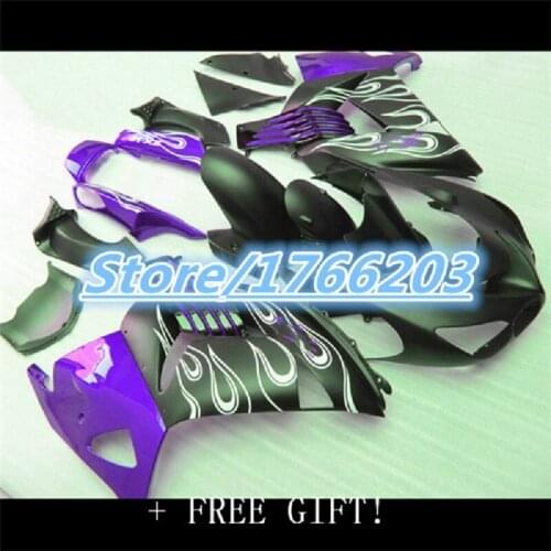 ZZR 1400 2011 Fairing Kits for Kawasaki Zx14r 2006 - 2011Black purple Fairings ZZ-R1400 2008 Abs Fairing