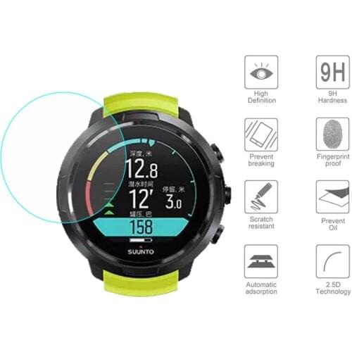 1*3*5Pcs For Suunto D5 Dive computer Smart Watch Screen Protector Tempered Glass Protective Anti Explosion HD Film Guard