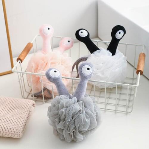 1PC Cute Snails Cartoon Large-Sized Bath Rubbing Bubble Bath Ball for Deep Cleaning Japanese-style Body Scrub Creative 2021 Ins