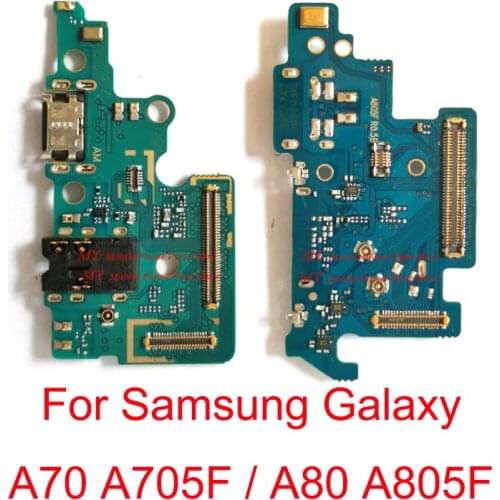 5 PCS High Quality USB Charging Port Connector Board Dock Flex Cable For Samsung Galaxy A70 A705 A705F A80 A805 A805F Part