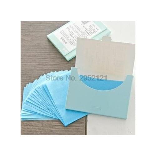 By dhl or ems 1000sets 50 Sheets/Set Make Up Oil Control Oil-Absorbing Blotting Facial Face Clean Paper Oil Control Film