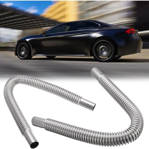 60/120cm Car Auto Stainless Steel Parking Air Heater Waste Gas Exhaust Pipe