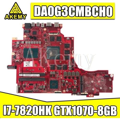 Akemy DA0G3CMBCH0 Laptop motherboard For HP OMEN-X 17T-AP000 940622-601 original mainboard I7-7820HK GTX1070-8GB