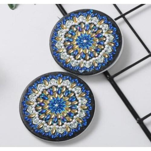 DIY Mandala Special Shaped Diamond Painting Mirror Women Girl Ultra-thin Mini Makeup Mirror Embroidery Cross Stitch Kit