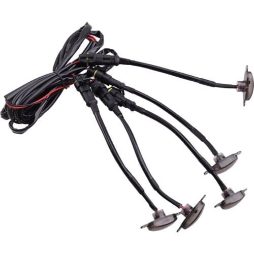 Car Smoked Lens Front Grille Amber LED Light Fit For Toyota Tundra 2008-2010 2011 2012 2013 2014 2015 2016 2017 2018 2019 2020