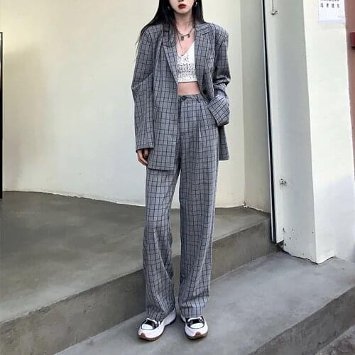 Bella Philosophy Women's Trouser Suits In A Cage