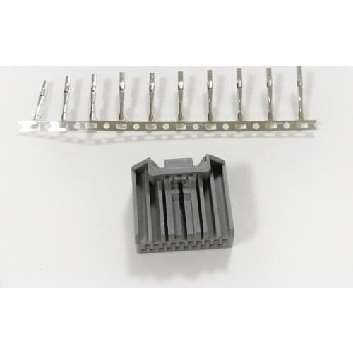 Biurlink Car Radio CD DVD Terminal Block Socket Reversing Harness AUX Cable Gray Connector Port Repair Kit Set 20 pin