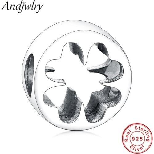2020 New Summer Fit Pandora Bracelet Charms Silver 925 Original Four-leaf Clover Charms Beads DIY Jewelry Making Women Berloque
