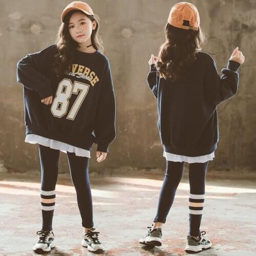 Jazz Dancewear Girl Sets Blue Cheerleader Uniform Rave Outfit Teen Girls Clothing Hip Hop Dance Clothes Dancer Outfit DL7584