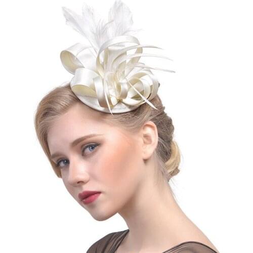 European and American boutique banquet, bridal headwear, feather ornament, stage party hat, hair accessories