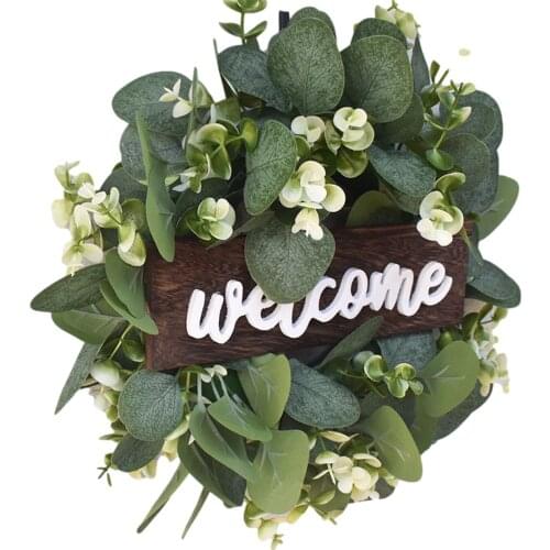 Simulation Garland Wall Hanging Eucalyptus Garland Wedding Party Decoration Coffee Shop Western Restaurant Door Hanging Decora