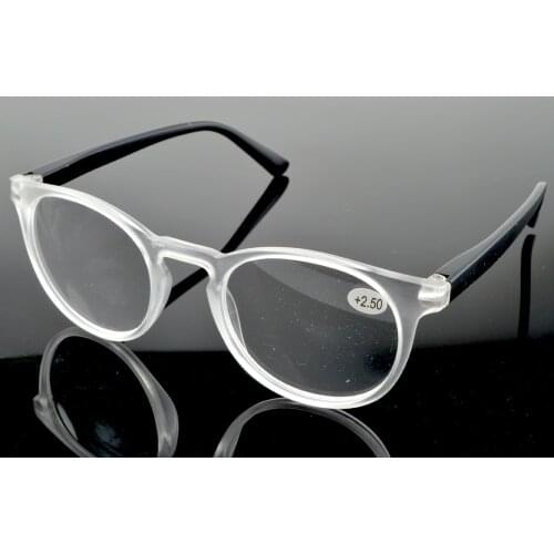 Clara Vida= 2021 Classic Retro Round Ultralight Frame Anti-fatigue Lens Fashion Reading Glasses +0.75 +1 +1.25 +1.5 +1.75 To +4