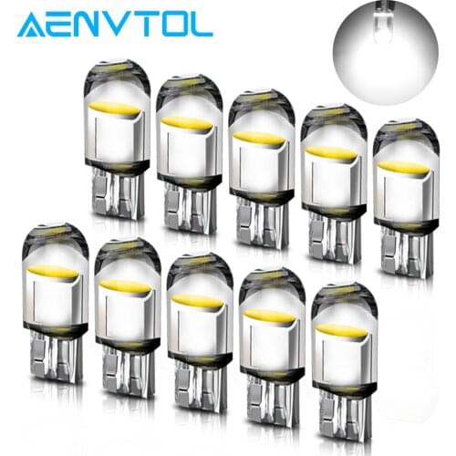 AENVTOL 10Pcs Auto T10 W5W For Mitsubishi Outlander Montero Shogun Pajero Sport 1 2 3 4 Eclipse LED Interior Map Dome Lamp