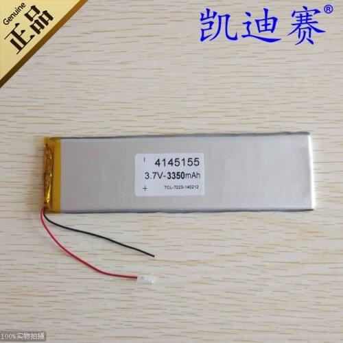 3.7V polymer lithium battery 4145155 3350mAh tablet notebook dedicated battery Rechargeable Li-ion Cell Rechargeable Li-ion Cell