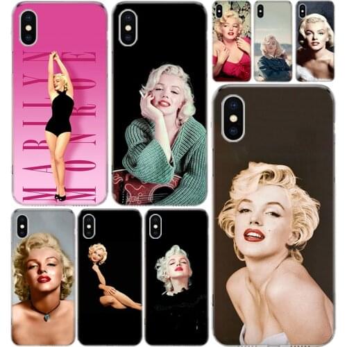 Marilyn Monroe Phone Case Cover For Iphone 12 Mini Pro 11 7 8 6 6S Plus + X XS MAX XR 5 5S SE Fashion Art TPU Coque Shell Capa