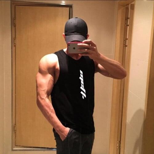 New Gym Mesh Tank Top Men Fitness Summer Fashion Workout Musculation Clothing Bodybuilding Sport Sleeveless Shirt Quick Dry Vest