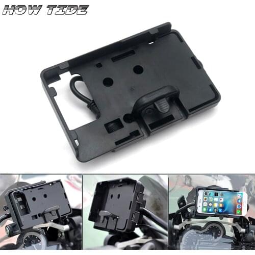 Motorcycle USB Charger Mobile Phone Holder Stand Bracket for BMW R1200GS LC&Adventure 2014 2015 2016 2017 for S1000XR R1200RS
