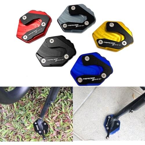 Motorcycle Auminum Side Stand Enlarger Plate For Yamaha MT09 TRACER 900 GT SXR900 MT-09 MOTO MT 09 2014 15 2016-2019 With logo