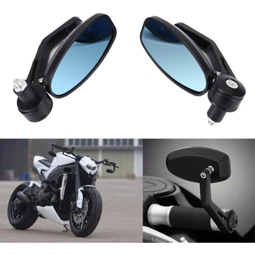 1Pair Motorcycle 7/8" Handle Bar End Rearview Side Mirrors Fit for Honda for KTM Hot