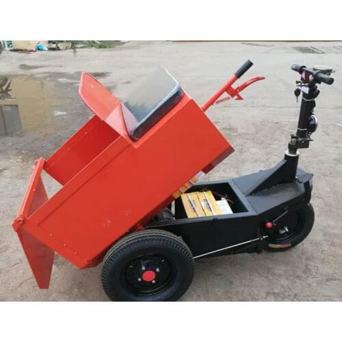 Driving Style Motorized Wheel Barrow Electric Powered Carts a Wagons Battery Garden