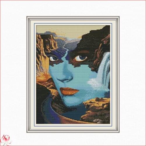 Joy Sunday Beautiful Beauty Lake Scenery 14CT 11CT Counted and Stamped Home DecorDIY Needlework Needlepoint Cross Stitch Kits