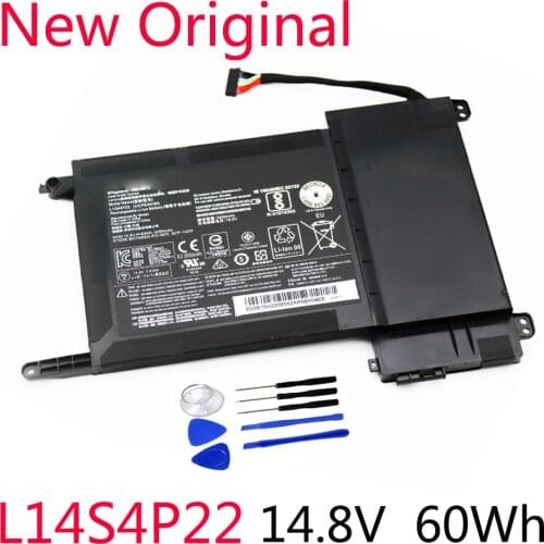 New L14S4P22 Original Laptop Battery For Lenovo IdeaPad Y700 Y700-17iSK Y700-15ISK 5B10H22084 L14M4P23 14.8V 60wh 4050mAh