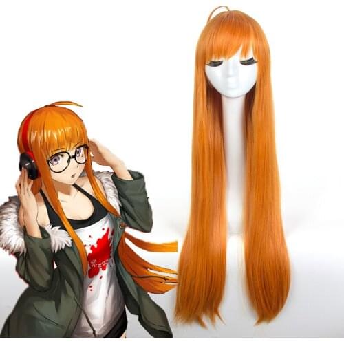 Anime Persona 5 the Animation Cosplay Wigs Futaba Sakura Cosplay Heat Resistant Synthetic Wig Hair Halloween Party Game Wig