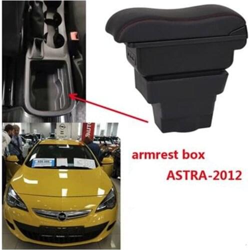 Armrest For Opel Vauxhall Astra J Arm Rest Rotatable Storage Box Decoration Car Styling 2009 2010 2011